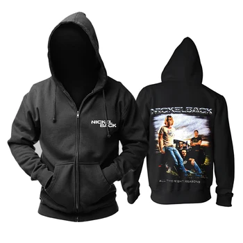 

Bloodhoof Nickelback heavy metal Progressive Metal zipper hoodie Asian Size