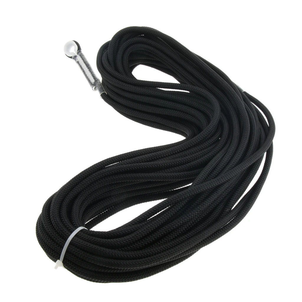 16KN Strong Rock Climbing Rappelling Rope Auxiliary Cord Lanyard Knotted Safety Equipment for Hiking Caving Rappelling