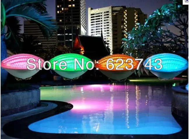 5 unids par56 RGB LED Piscina luz 24 W 351led fuente lámpara subacuática IP68 luz de la piscina ac12v + control remoto