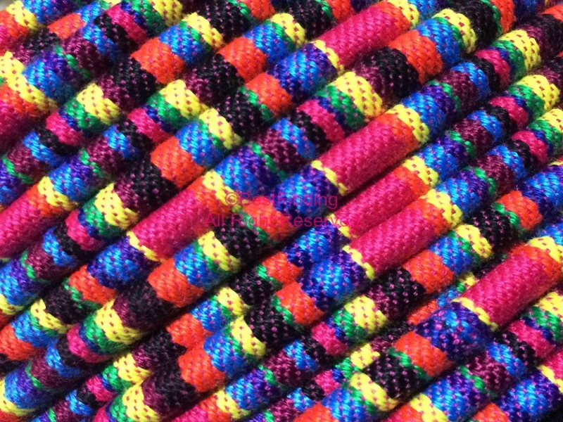 

5mm Round cotton cord Fabric ethnic cord Textile wrap cord Embroider cord