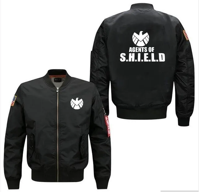 США размер 2019 Новый летный пиджак агенты щит s.h.i.e.l. D. Высококачественная одежда