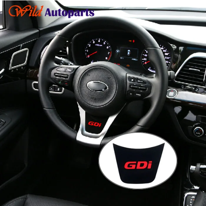 Acrylic Mirror Black + Red GDI style Steering Whee...