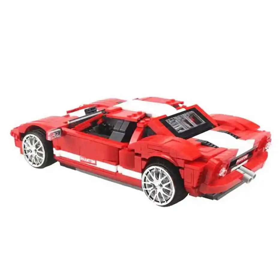 Xingbao 03011 Red Phantom Creator speed Champions Mustangs GTR Forrd GT500 строительные блоки автомобиль подарки модель игрушки 919 шт