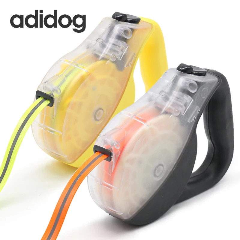 

2018 New Pet Dog Leash Retractable Leashes Automatic Leads lead Strong TPU Collar rope for Small Large Dog Harness Chain adidog