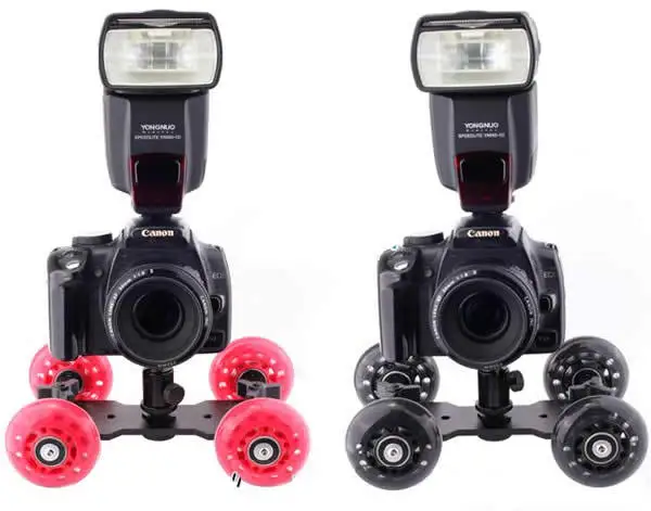Camera 4 Wheel Desktop Tabletop Dolly Big Size Car Skater
