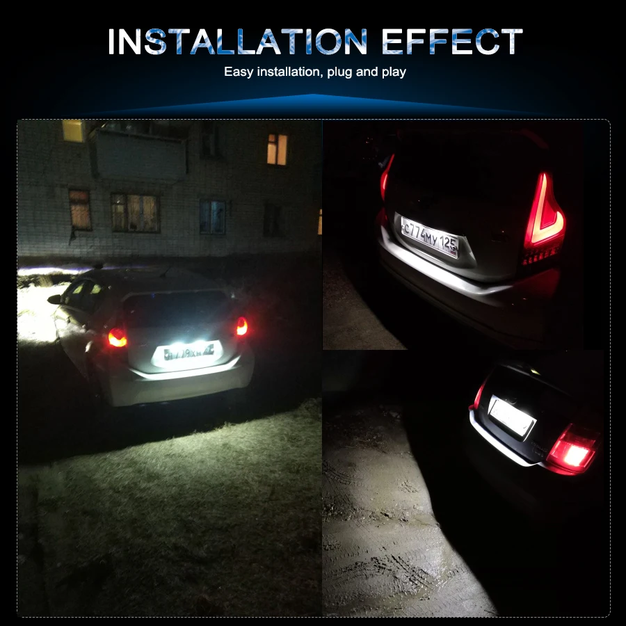 2 шт. светодиодные лампы для номерного знака Lexus Is200/Is300 Gs300/Gs430/Gs400 Ls430 Es300/Es330