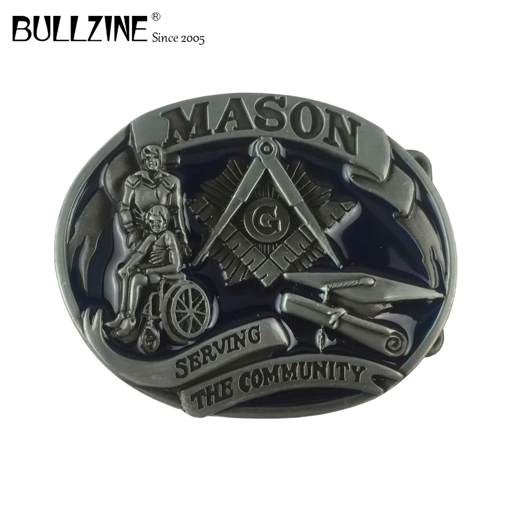 Bullzine оптом синий эмалированная каменная под джинсы ковбойский ремень подарок