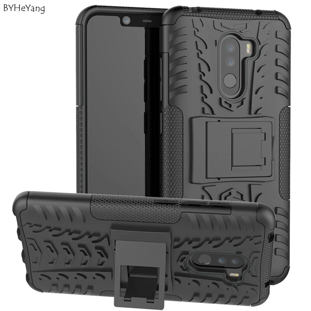 

BYHeYang For Xiaomi pocophone F1 case Silicone matte TPU armor cover On pocophone F1 case Protective bumper for Xiaomi F1 Global