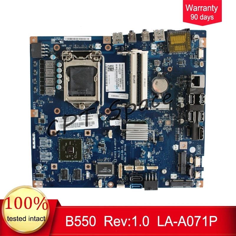 Rev: 1.0 LA-A071P لينوفو B550 اللوحة VIA15 LA-A071P Rev: 1.0 USB3.0 DDR3 اللوحة 100% اختبار سليمة