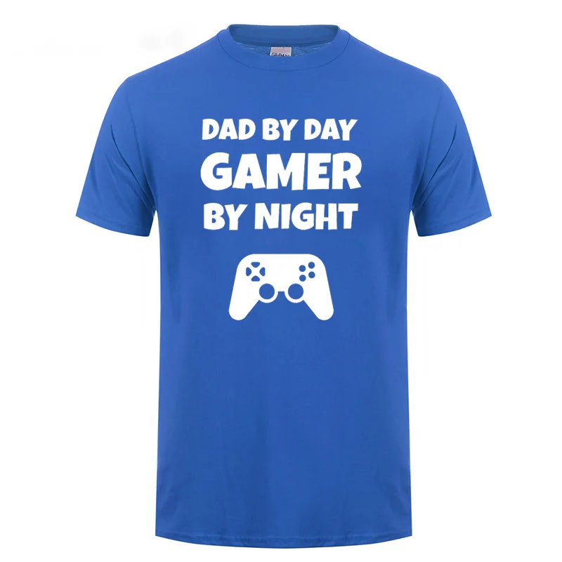 Футболка с надписью Dad By Day Gamer Night забавный подарок на день рождения для мужчин