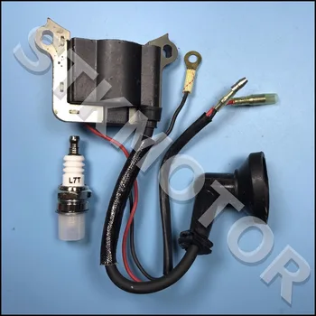 

2 Stroke Ignition Coil With Spark Plug 47cc 49cc Mini Quad Pit Dirt Super Pocket Bike ATV Parts