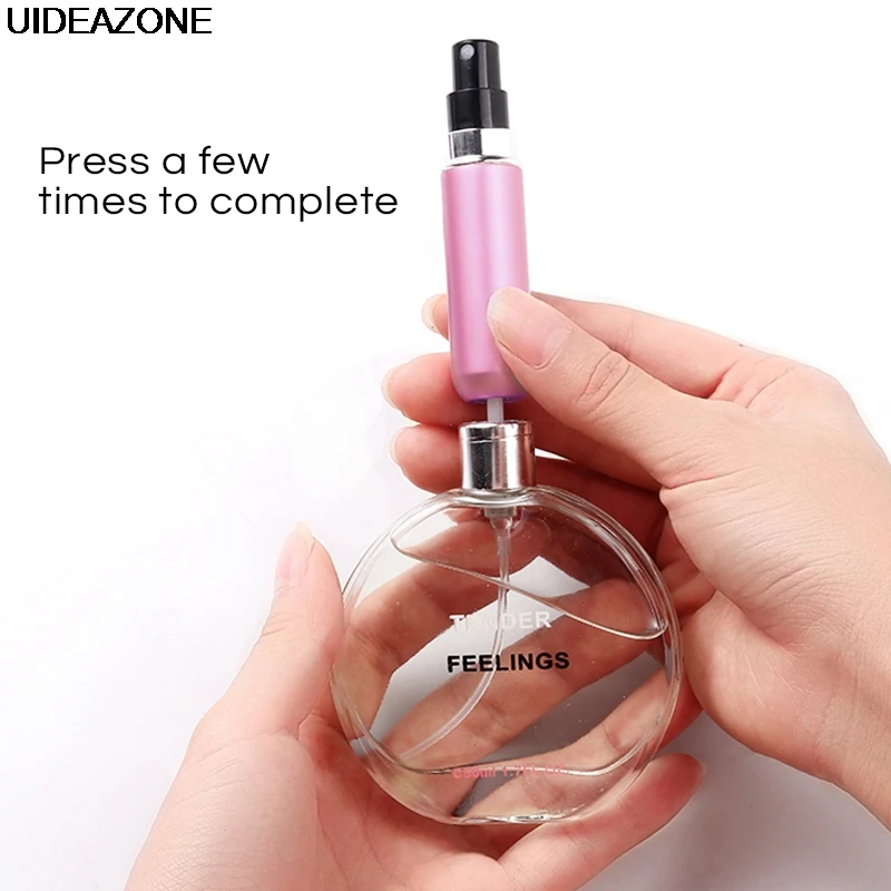 

5ml Refillable Mini Perfume Spray Bottle Aluminum Spray Atomizer Portable Perfume Mini Bottle Cosmetic Container Perfume Bottle