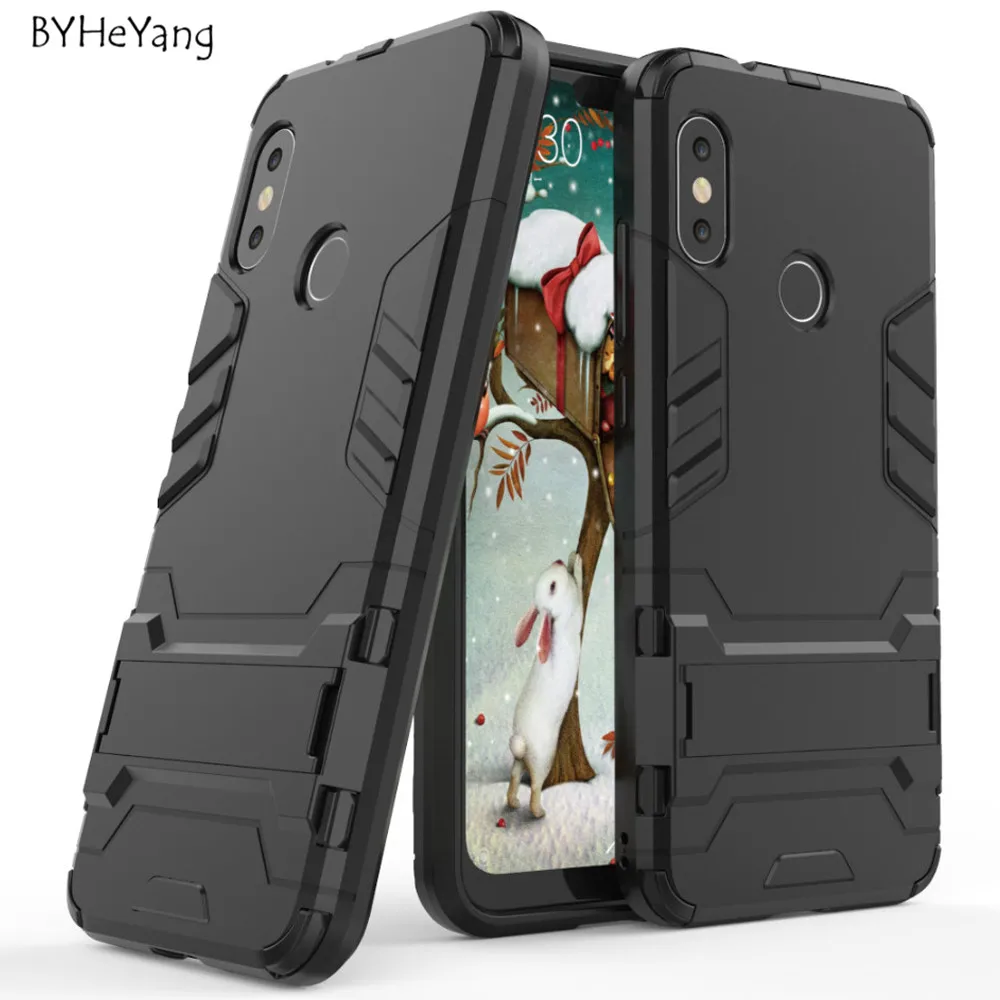 

For Xiaomi Mi A2 Lite Case 5.84inch Robot Silicone Rubber Hard Back Phone Cover For Xiaomi Mi A2 Lite Cover Redmi 6 Pro Case