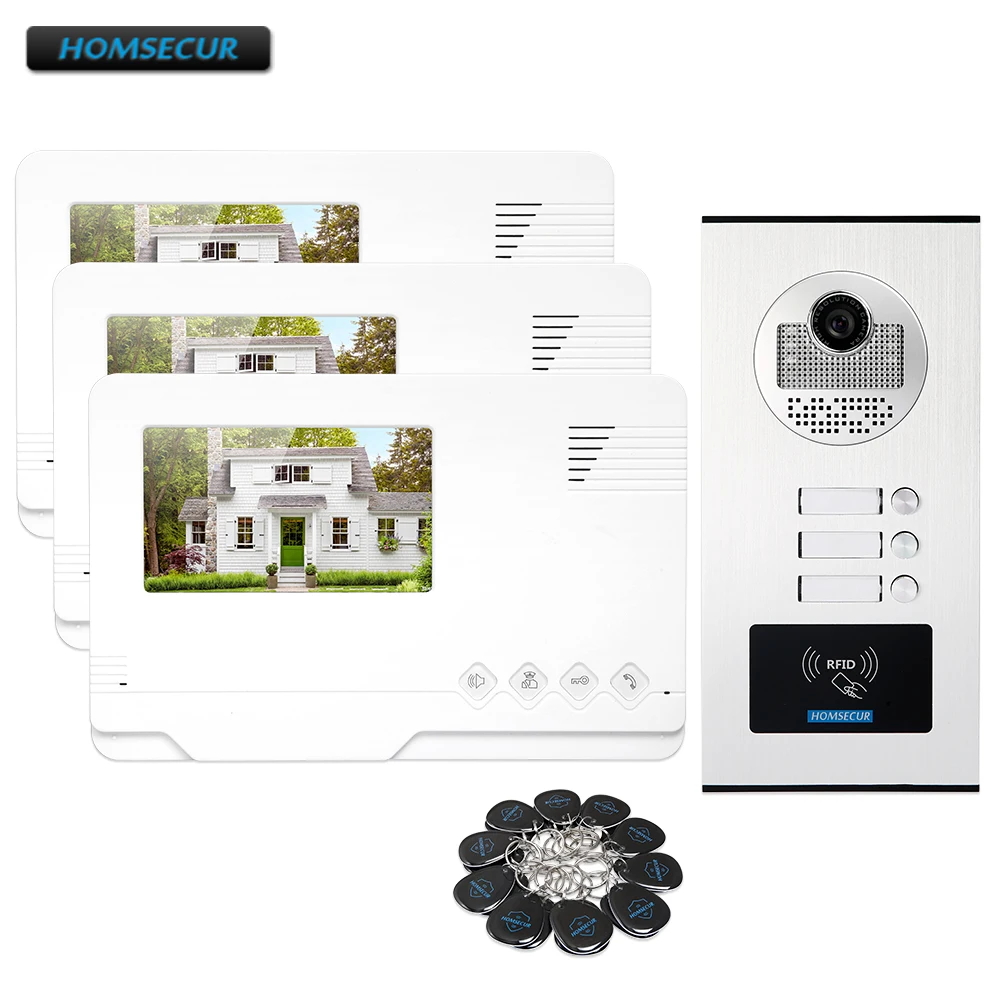 

HOMSECUR 4.3" TFT Video&Audio Smart Doorbell With Outdoor Monitoring For Secure Home (XC111-3+XM401)