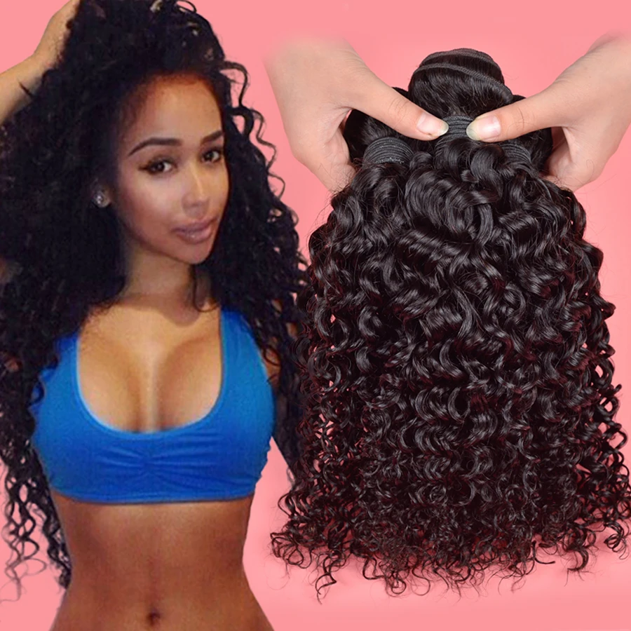 Brazilian Water Wave Virgin Hair 3 Bundles Mink Brazilian Hair Weave Bundles Human Hair Wet and Wavy Virgin Brazilian Curly Hair