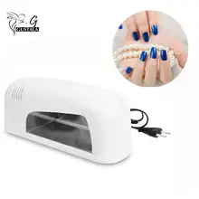 Gustala профессиональный 9 Вт высокий автоматический свет фототерапия слайд Тип светодиодный+ УФ инструменты для маникюра дизайн ногтей мощное осветительное оборудование