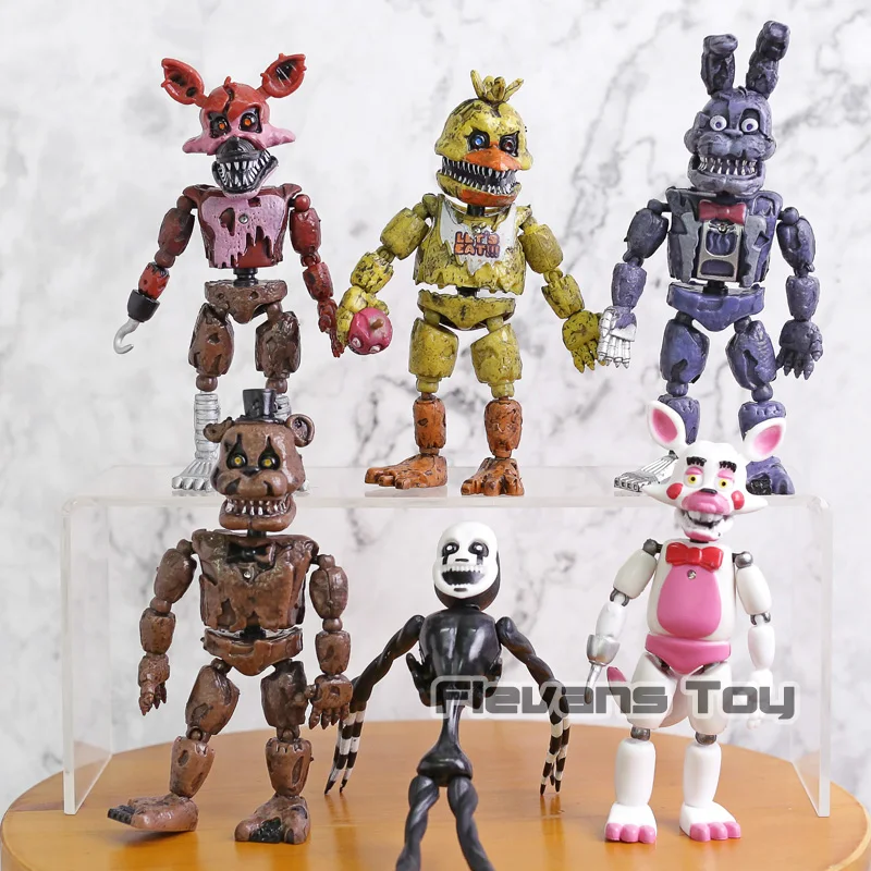Экшн Фигурка пять ночей у Фредди ПВХ Куклы FNAF Бонни Фокси фазбер игрушки медведь 6