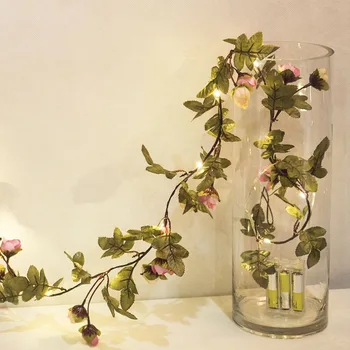 

Foliage Flower Lantern Style 2/4M 20 LED Battery Power Fairy String Light Wall Garden Christmas Decoration Party String Lamp