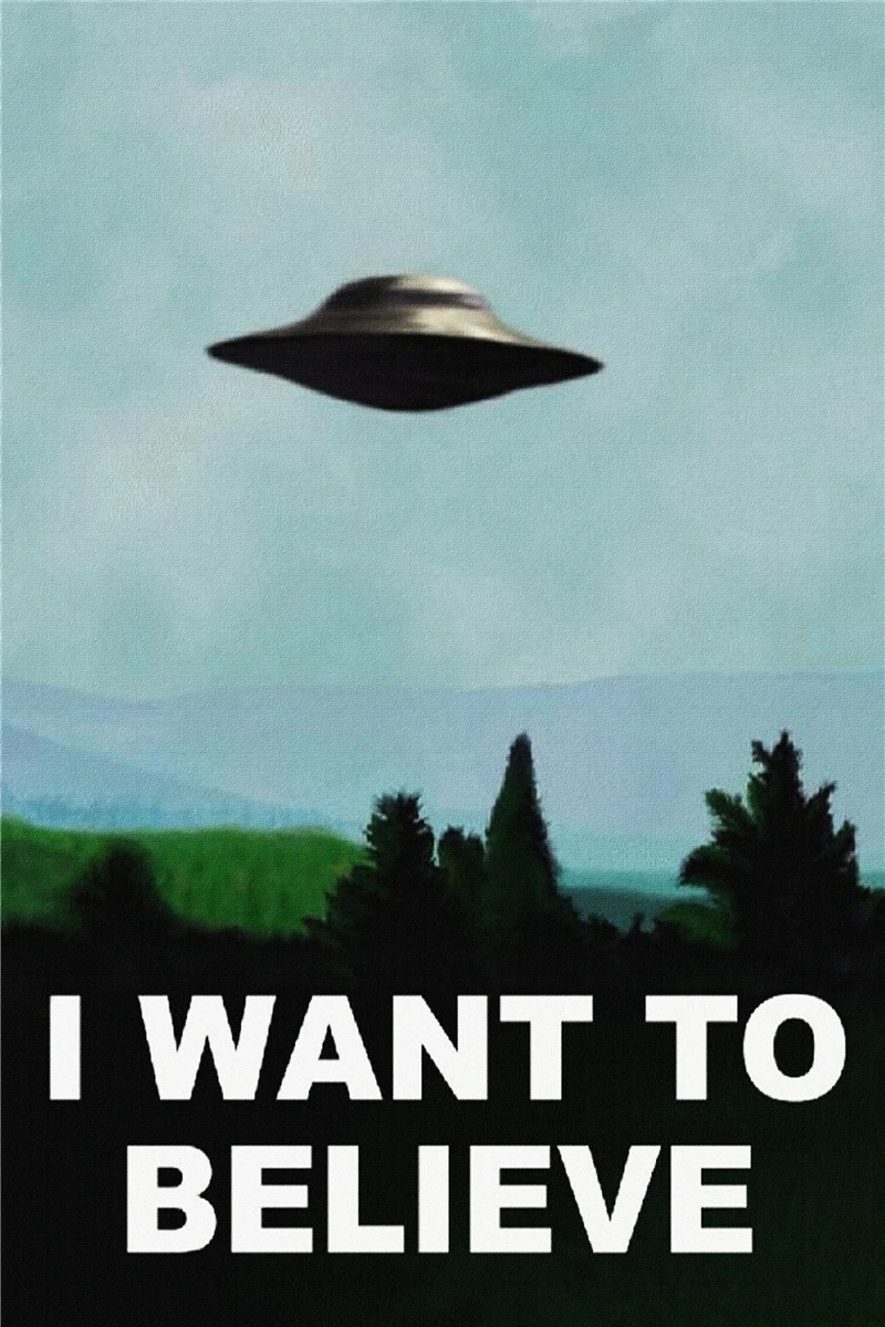 Free Shipping Custom The X Files Poster I Want To Believe Poster Bedroom Decor Fashion Wall