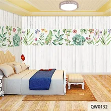 Пользовательские DIY ткань и текстильные обои для стен ткань бархат хлопок и лен для постельных принадлежностей комнаты Цветочные растения деревянный узор