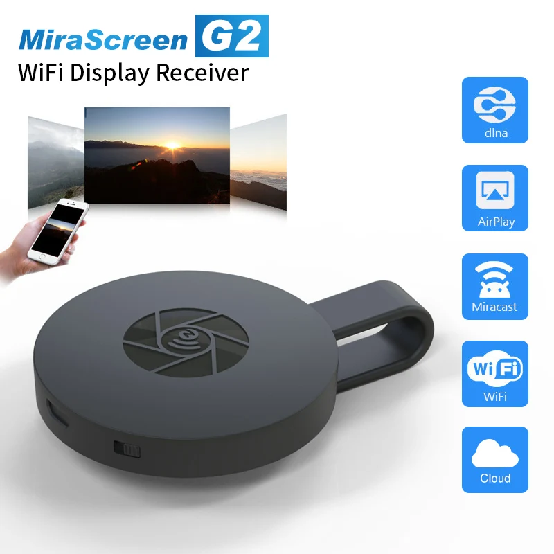 ТВ-палка MiraScreen G2 для Android, беспроводной WiFi Дисплей, ТВ-ключ, приемник, 1080P HD ТВ-палка, Airplay медиа-стример