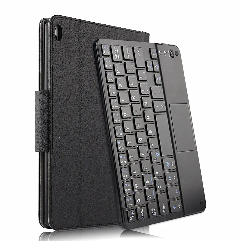 Чехол для lenovo Tab 4 10, чехол TB-X304F/X304N, 10,1 дюймов, для планшета, магнитно отстегивающийся чехол с Bluetooth клавиатурой+ подарок - Цвет: Black