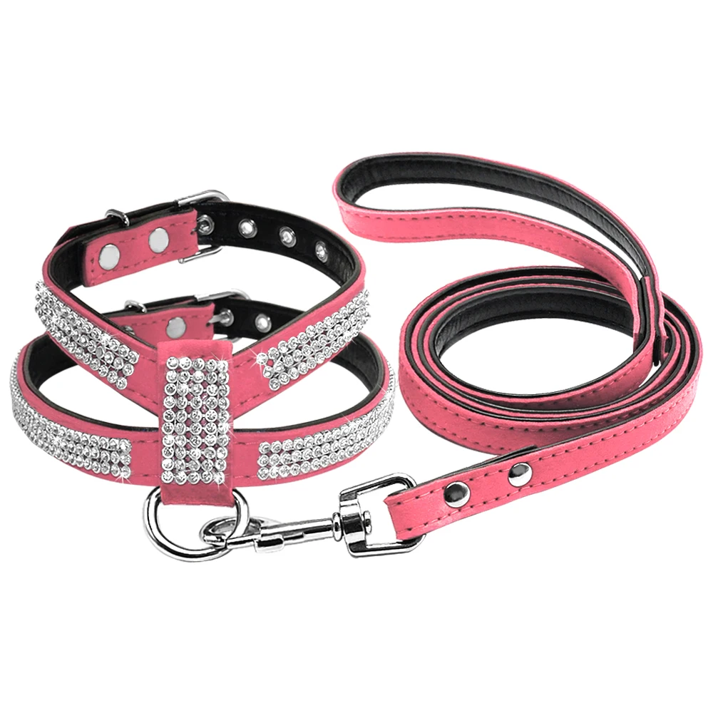 Didog Dog Walking Leashes 4 FT Long with Soft Warm Flannel Padded Handle Reflective Dog Leash Night Safety Fit Small Medium Dogs Hot Pink