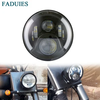 

FAUDIES 7inch Motorcycle Round Led Headlight for Harley Motorcycle Jeep Wrangler Lada 4x4 Halo Angel Eye Turn Signal Lights