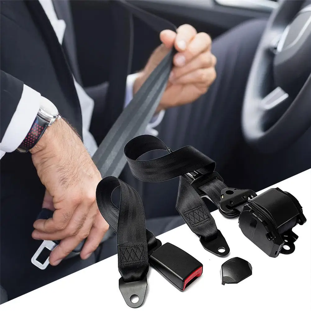3 Point Car Seat Belt Auto bing Buckle Seatbelt 3.2m Retractable