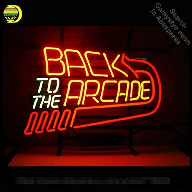 Neon Sign for Back to the arcade Neon Light Sign Room Display Pirate signs Neon Tube Sign handcraft Publicidad lamps Custom