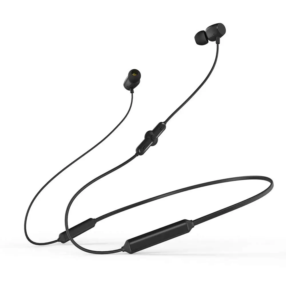Q5 Black YOACHEY Bluetooth наушники гарнитура с лентой на шею спортивный пот и водонепроницаемые наушники с микрофоном(48 часов Playtime, CVC 6,0 шум - Цвет: Q5 Black