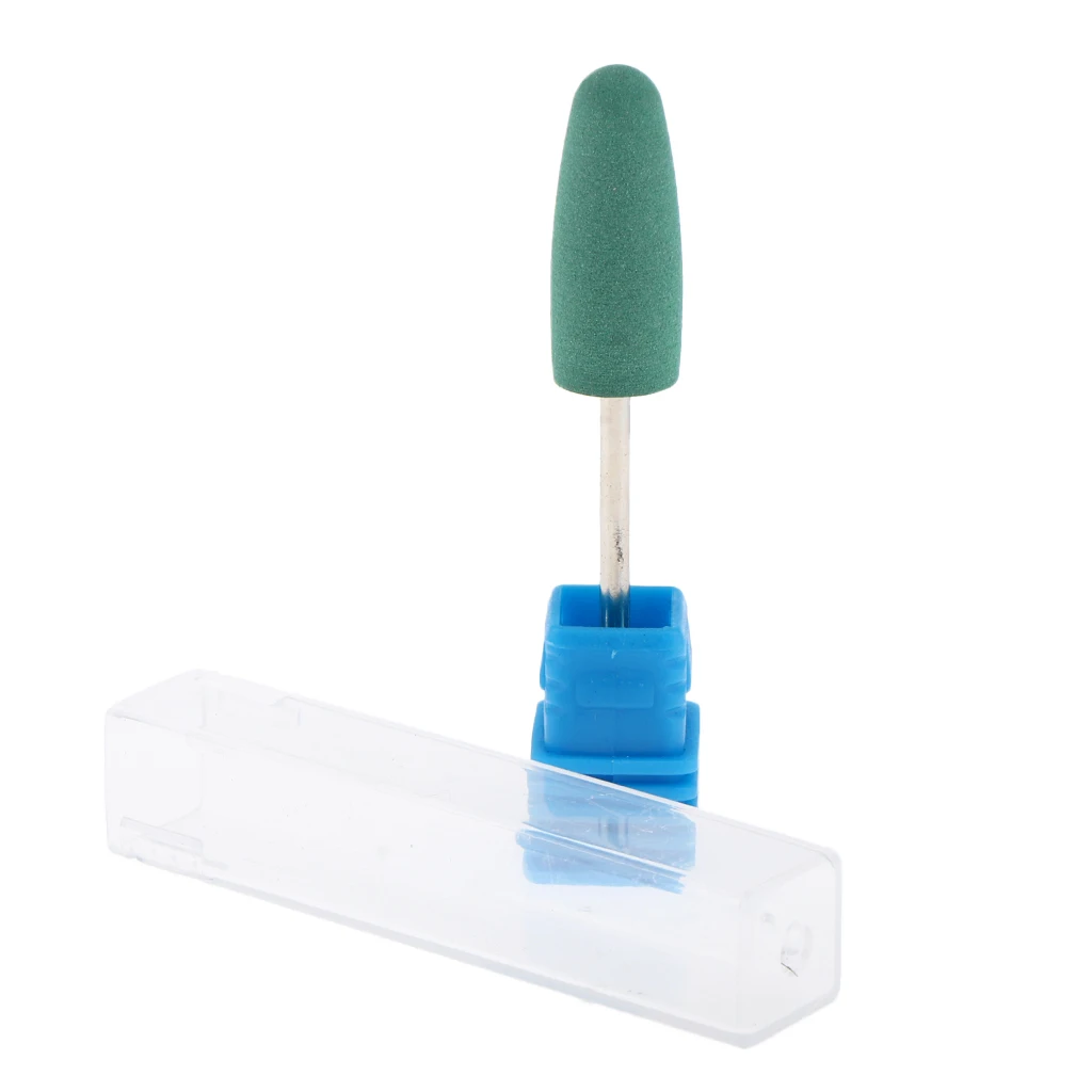 Silicone Nail Drill Bit, Cuticle Cleaner Electric Files Manicure Polisher Grinder Head for Natural and Acrylic Nails