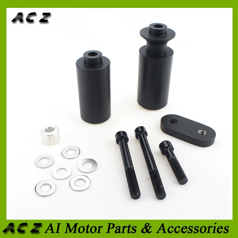 

ACZ Motorcycle Black No Cut Frame Sliders Crash Pads Engine Protector Anti Crash Protection For Yamaha YZF R6 YZF 600 2006-2007