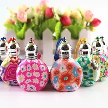 20 шт./лот, 10 мл, рулон флаконов для духов, полимерная глина, пустые стеклянные флаконы, многоразовые стеклянные флаконы для эфирного масла