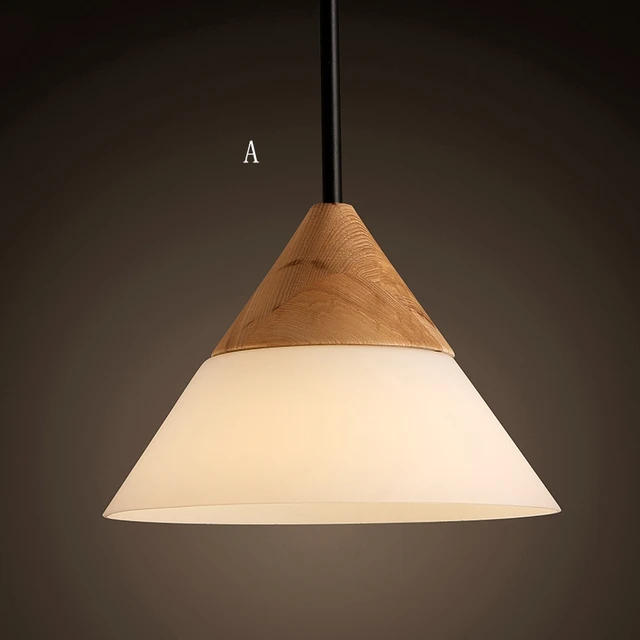 Modern Simple Fashion Wooden Gl Pendant Lights Dining Room Modern Simple Fashion Wooden Gl Pendant Lights Dining Room Kitchen Light Lamp E27 110v