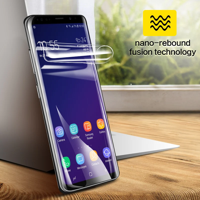 Защитная пленка SmartDevil для samsung galaxy S9 plus прозрачная Гидрогелевая с полным