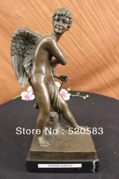 

Art Deco Angel Fairy Mythical Bronze Sculpture Statue Figurine Art Deco Figure
