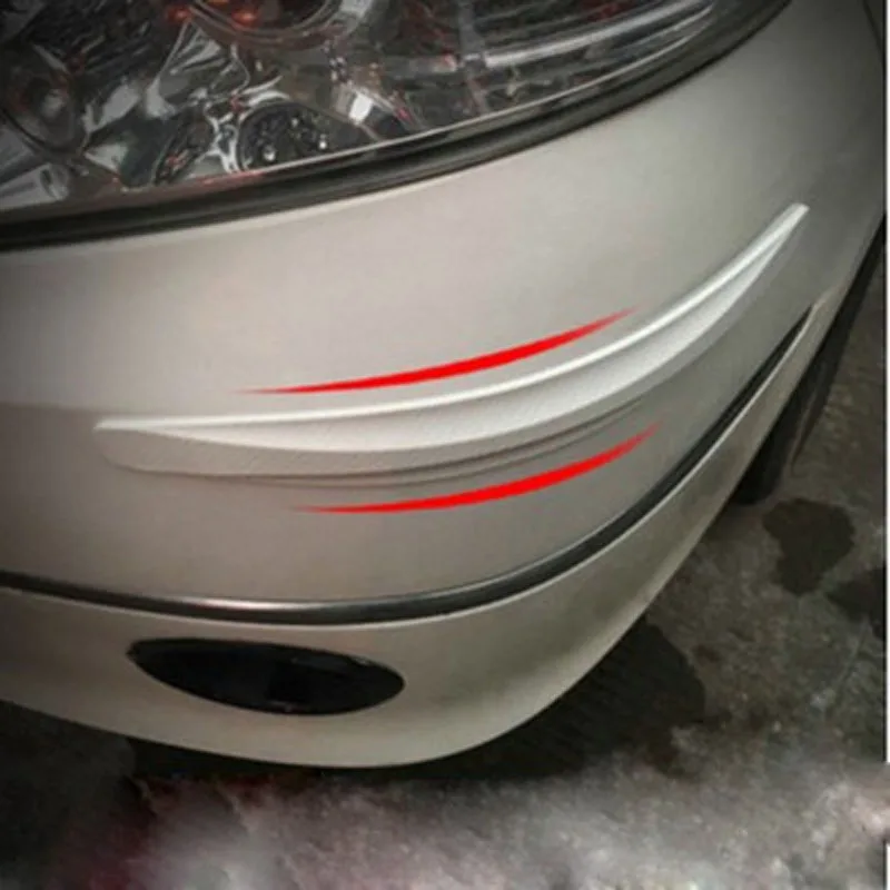 

2PCS/Set Carbon Fiber Decorative Bumper Trim Anti-Collision Protector Car Accessories Sticker Drop Shipping CHIZIYO