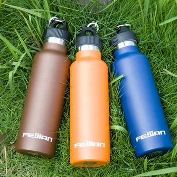 

FEIJIAN Premium Vacuum Insulated Stainless Steel Sports Water Bottle Wide Mouth Thermos Leak-proof Flask Canteen 600mL 20oz