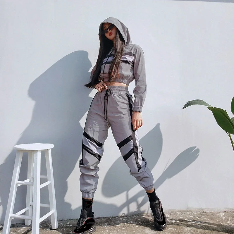 womens reflective tracksuit