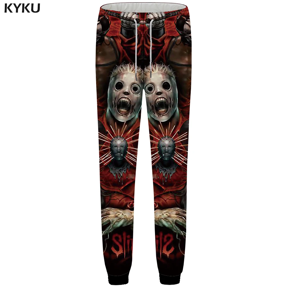 KYKU Skull Pants Men Band Black Space Sweatpants Joggers Character 3d Print Pants Fitness Hip Hop Mens Trousers Casual Style KYKU Skull Pants Men Band Black Space Sweatpants Joggers Character 3d Print Pants Fitness Hip Hop Mens Trousers Casual Style