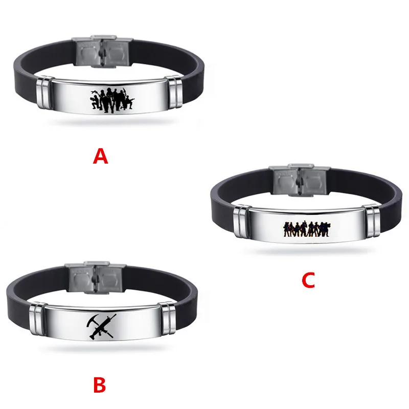 

Hot Shooting Game Battle Royale Bracelet Hand Made Wristband Wrist Ring Cartoon Game Figure Toys for Kids & Grownups Gifts