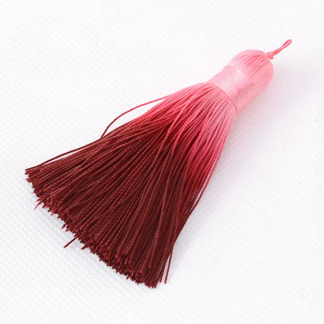 Buy 10pcs/lot Gradient Color Silk Tassel Jewelry