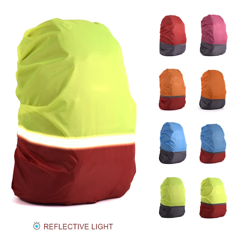 Sac à dos réfléchissant léger, imperméable, anti poussière, housse de pluie, Portable