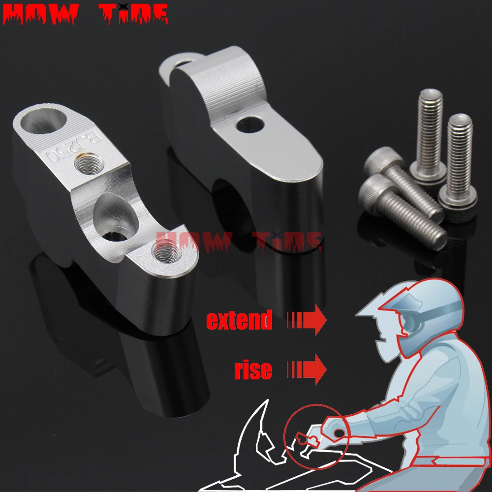 

Suitable for Benelli BJ250 TNT125 135 TNT250 2018 Motorcycle Accessories CNC Handlebar Standpipe Handle Pole Extension Adapter