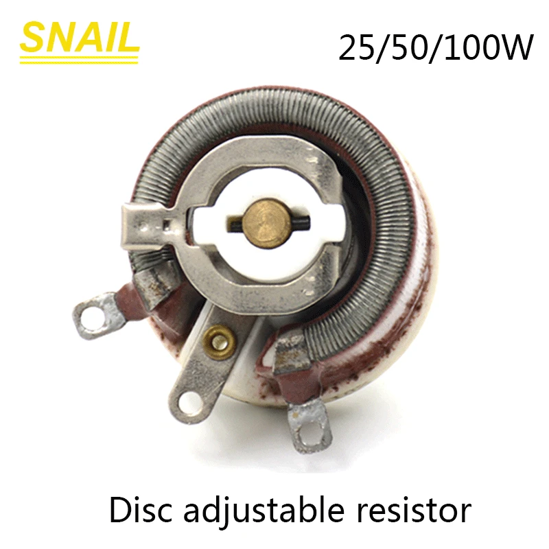 

25W 50W 100W made of ceramic,Potentiometer,Disc shape,Adjustable resistor,Sliding rheostat