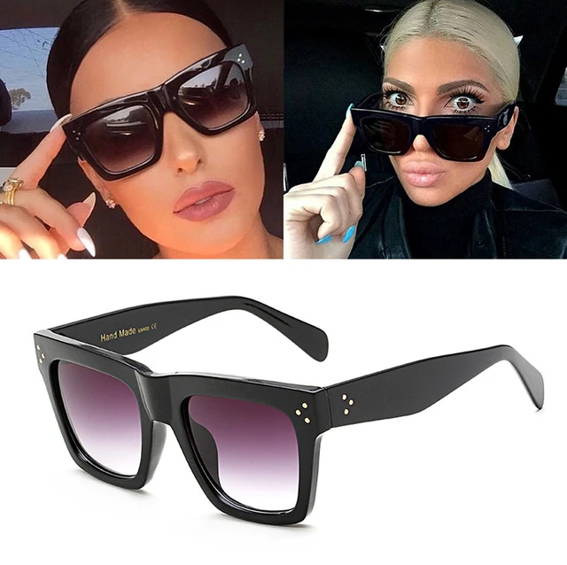 JackJad 2017 New Fashion Women Cool Square Style Gradient Sunglasses