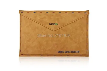 

Envelope Laptop Case For MacBook pro 13 Air 11 Notebook Sleeve Senior PU Leather Protective Bag for iPad1234 Mini Air2