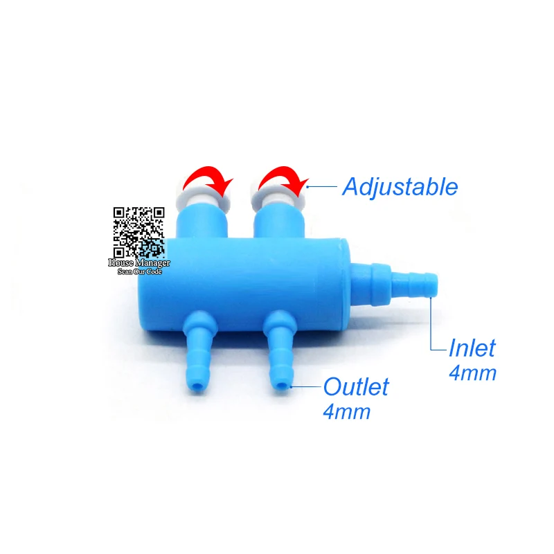 Аксессуары для аквариумного воздушного насоса-соединители, переключатель контроля воздушного клапана, Регулировка потока воздуха для воздушного шланга