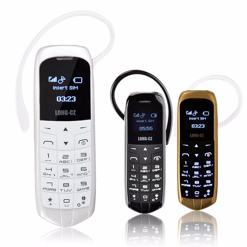 LONG-CZ J8 ماجيك صوت بلوتوث المحمول المسجل FM البسيطة الخليوي بلوتوث 3.0 سماعة أصغر هاتف محمول الهاتف المحمول